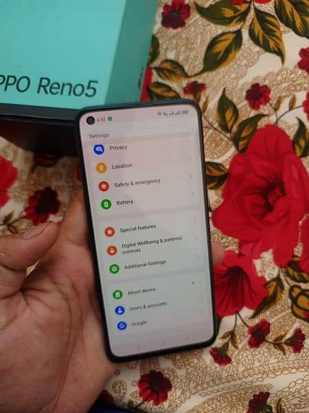 Oppo reno 5 8gb 128gb only exchange display finger wale se good phone 2