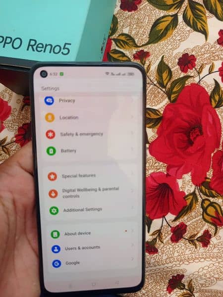 Oppo reno 5 8gb 128gb only exchange display finger wale se good phone 4