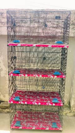 zarar 8 portions folding cage for sale in almost new condition