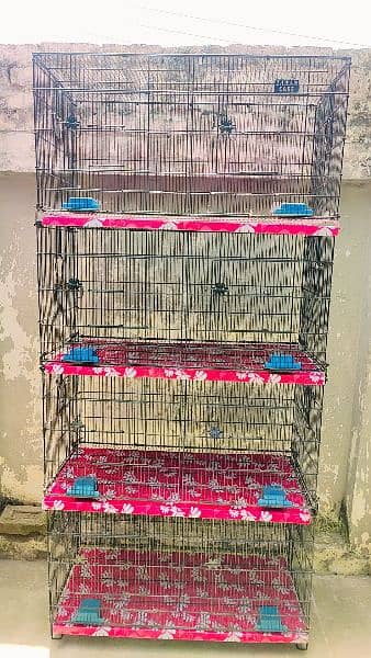 zarar 8 portions folding cage for sale in almost new condition 0