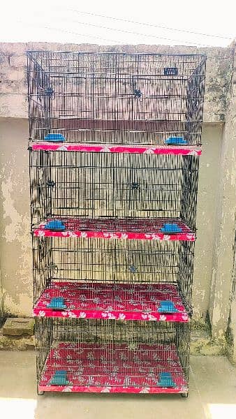 zarar 8 portions folding cage for sale in almost new condition 1