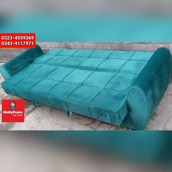 Molty double bed sofa cum bed/dining table/stool/Lshape sofa/chair 1