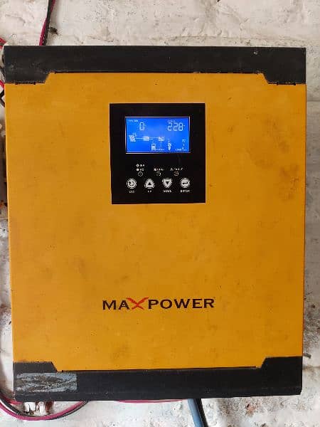 Max power inverter 3000 wat with two battery 0