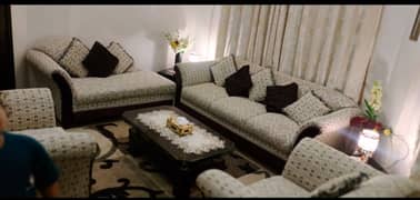 7 Seater Sofa Set with 7 cushions without tables