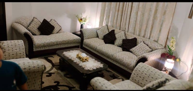 7 Seater Sofa Set with 7 cushions without tables 0