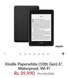 Amazon kindle Paperwhite 10th generation wifi Bluetooth e reader