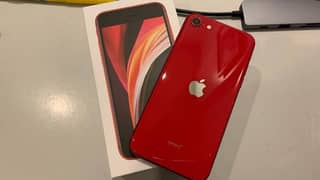 iphone SE 2 Red - dual sim PTA approved with box - 64GB