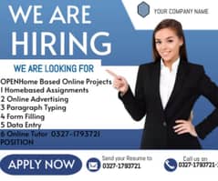 Home Based, Full time, Part time Job (Students / Males & Females)