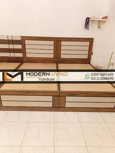 Stylish Single bed best quality in your choice colours 2