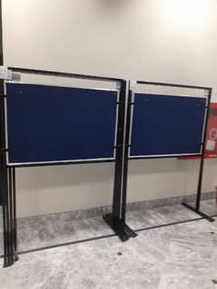 notice board brand new with steel stands