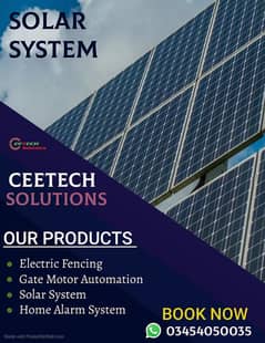 solar system / Electric Fence / Security Alarm / Gate Automation