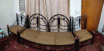 5 seater wrought iron sofa set with center table