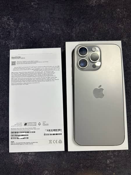 Iphone 15 Pro max 256GB PTA with Warranty 6