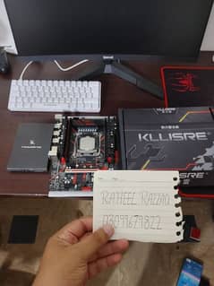 X99 kllisre motherboard with cpu and 16gb DDR4 ram