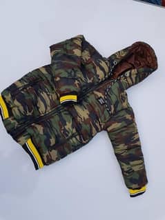 Boys stitched polyester puffer jacket