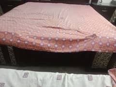 urgent sale bed set without matress