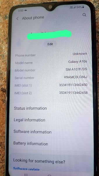 SAMSUNG GALAXY A10S FOR SELL 1