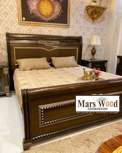 bed,double bed,king size bed,wooden bed 2