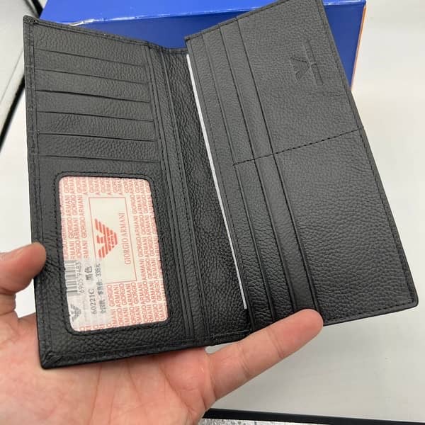 Branded Long wallet  Stuff leather 3