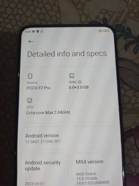 poco f2 pro(8+5/256) with full box. read ad 4