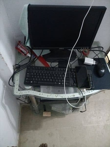 fully strong glass table for computer 3