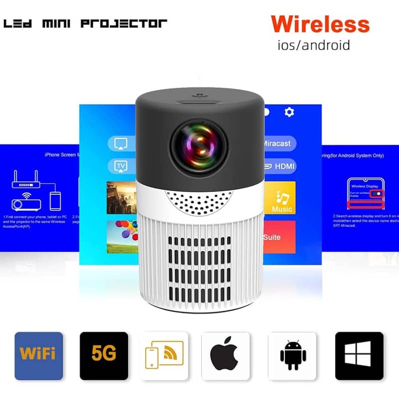 Mini Wireless Mobile Projector for Movies, TV shows 2