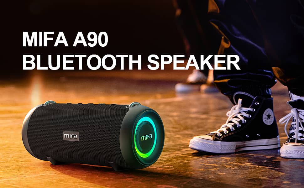 MIFA Bluetooth Wireless Speaker, HD Bass With RGB lights, Carrying Bag 9