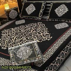 4 Pcs Valvet Jacquard Double Bedsheet.