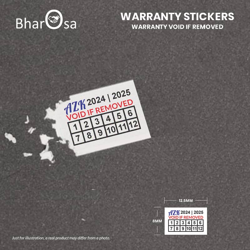 Customized Warranty VOID If Removed Stickers Printing Service 2