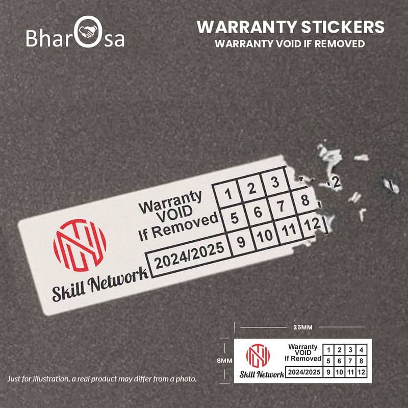 Customized Warranty VOID If Removed Stickers Printing Service 4