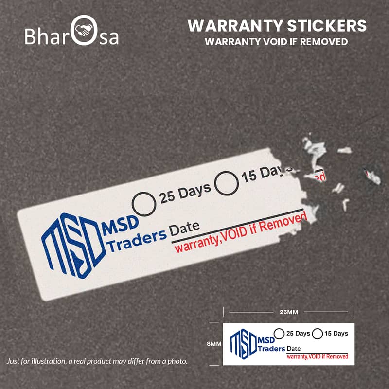 Customized Warranty VOID If Removed Stickers Printing Service 7