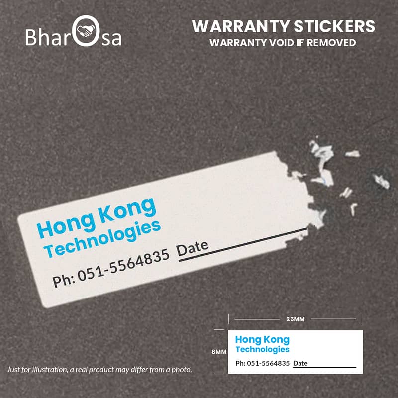 Customized Warranty VOID If Removed Stickers Printing Service 9