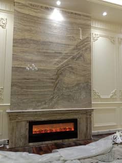 electric and gas and water wepr fireplace