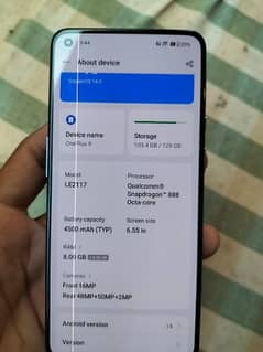 Oneplus 9 8GB 128GB Andriod 14  Snapdragon 888  120Hz Display 4500 mAh