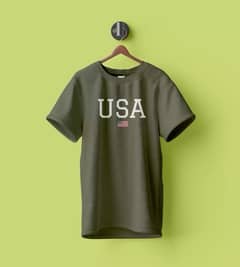 Olive green T-shirt