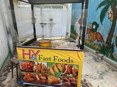 fries and samosa counter