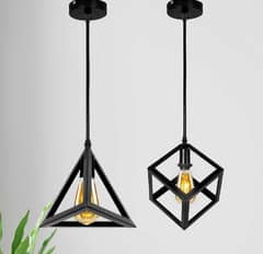 triangle , square,cube shaped hanging lights