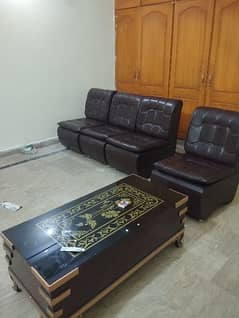 4 single sofa set with one table