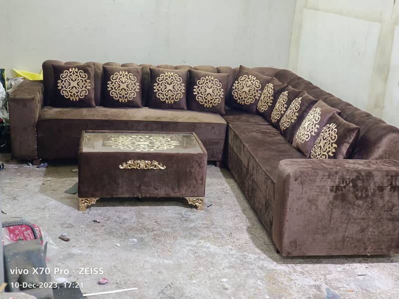 L Shaped sofa set / sofa set / Drawing room sofa 0