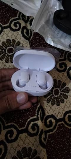 Brand new A6s airpods white & black color (03480308334)