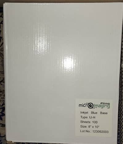 Medical X-ray Inkjet films 8*10, A4, 10*12 and Konica CR 110 and 190