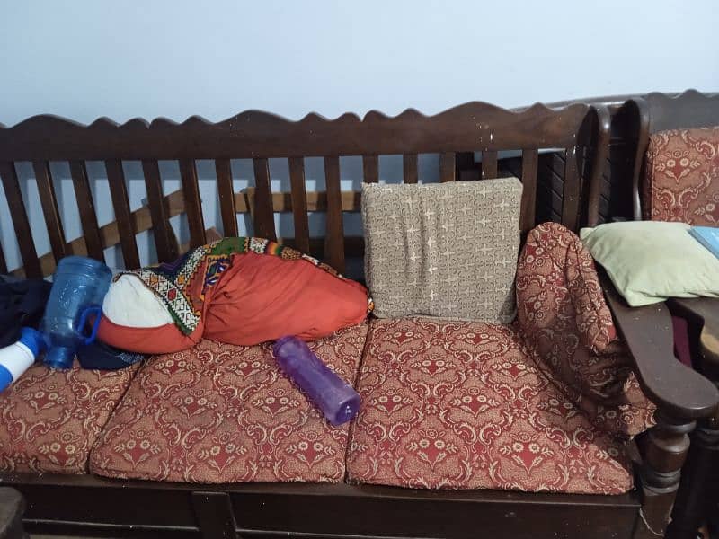 Wooden Sofa Set for Sale 1