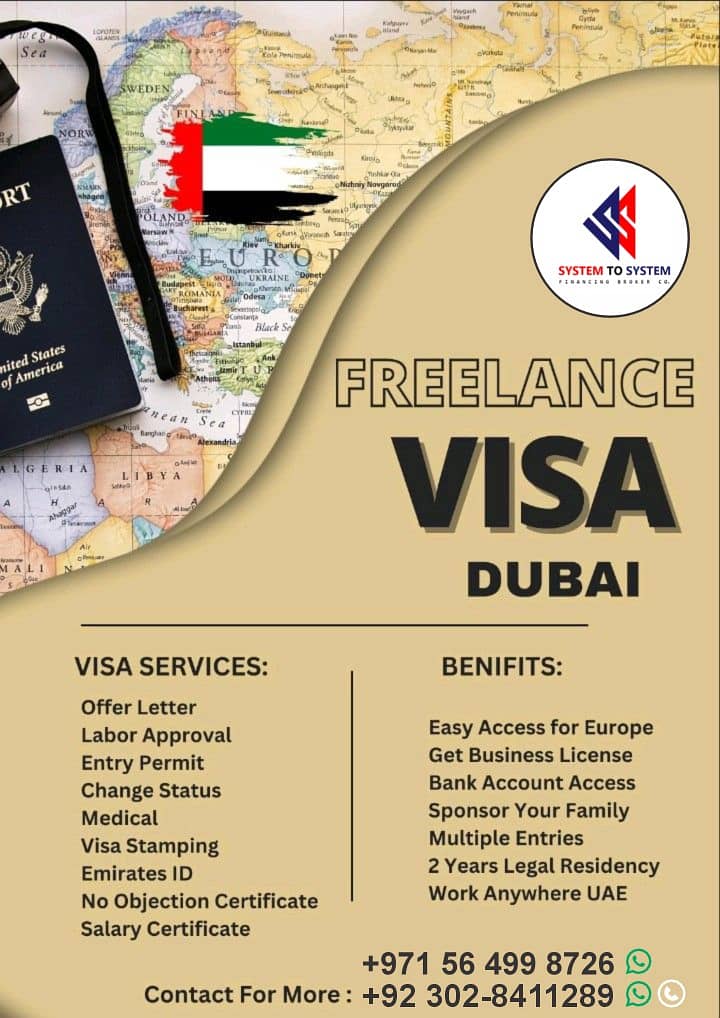 Dubai 2 Year Work Visa - Azad Visa - UAE Freelance Visa 1