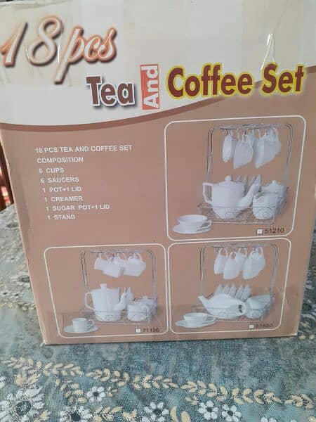 victoriana Tea and coffee set 18pcs with stand 2