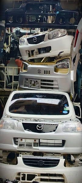 Suzuki Alto,Cultus,WagonR Bonnet,Side Mirors,Bumpers,Doors 5