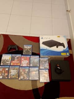 PS4 in great condition with box and 11 games