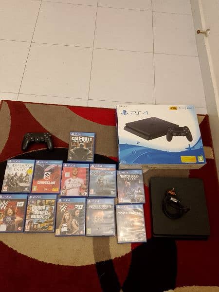 PS4 in great condition with box and 11 games 0