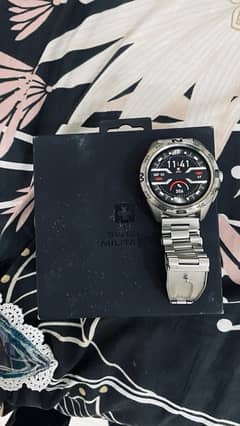 Swiss Military SM Dom Smart Watch With Metal Strap Silver