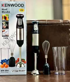 KENWOOD Stainless Steel Hand Blender\Mixer with Egg Beater + JAR (New)