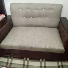 American wood sheet two seater sofa